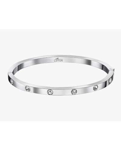 Pulsera media caña  acero