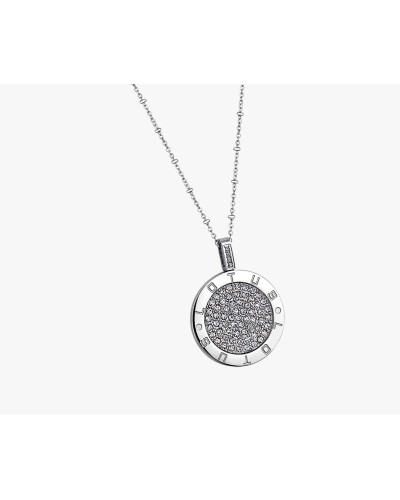 Collar acero forma moneda  Lotus style