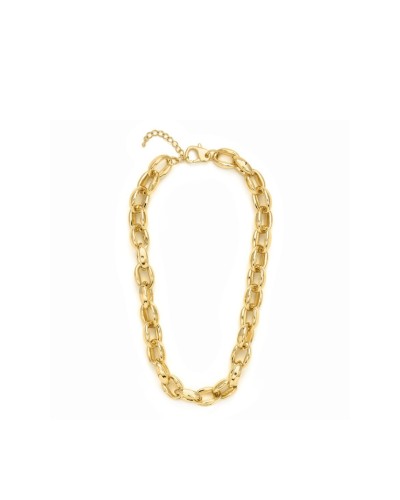 Collar eslabones dorados metal dorado