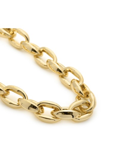 Collar eslabones dorados metal dorado
