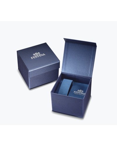 Reloj festina esfera azul y acero