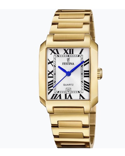 Reloj festina dorado rectangular tendencia