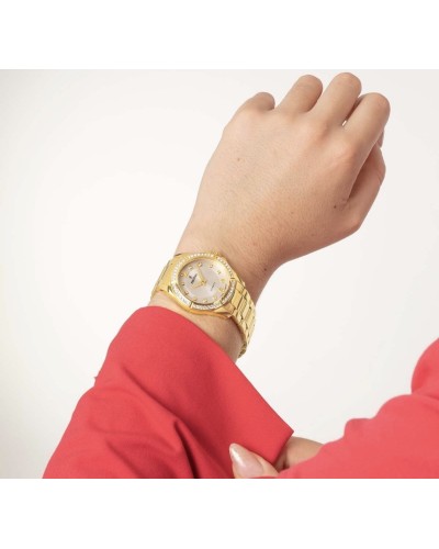 Reloj Festina dorado circonitas