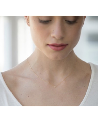 Gargantilla diamante  oro amarillo