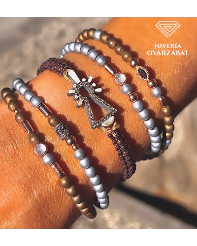 Pulsera Virgen del Pilar Diamantes