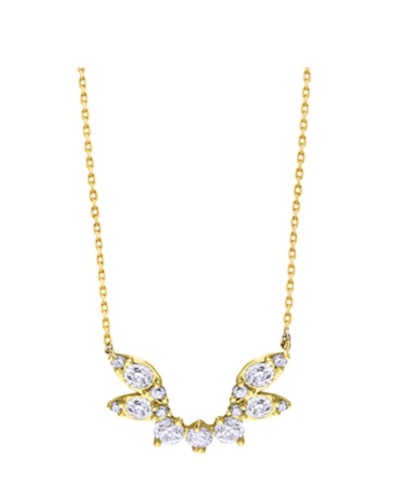 Gargantilla diamantes y oro amarillo 18 quilates