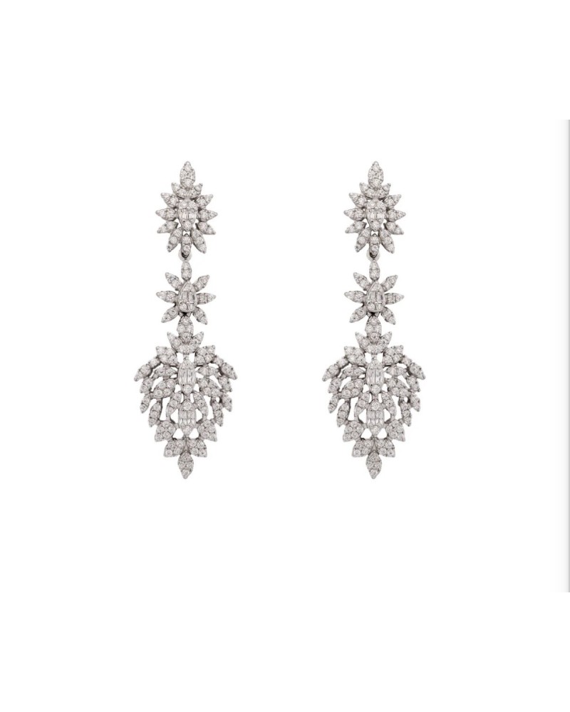 Pendientes novia plata de ley