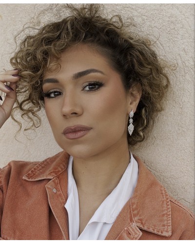 Pendientes novia plata de ley