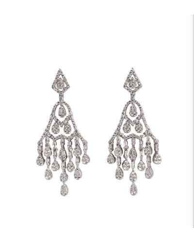 Pendientes novia plata de ley con circonitas