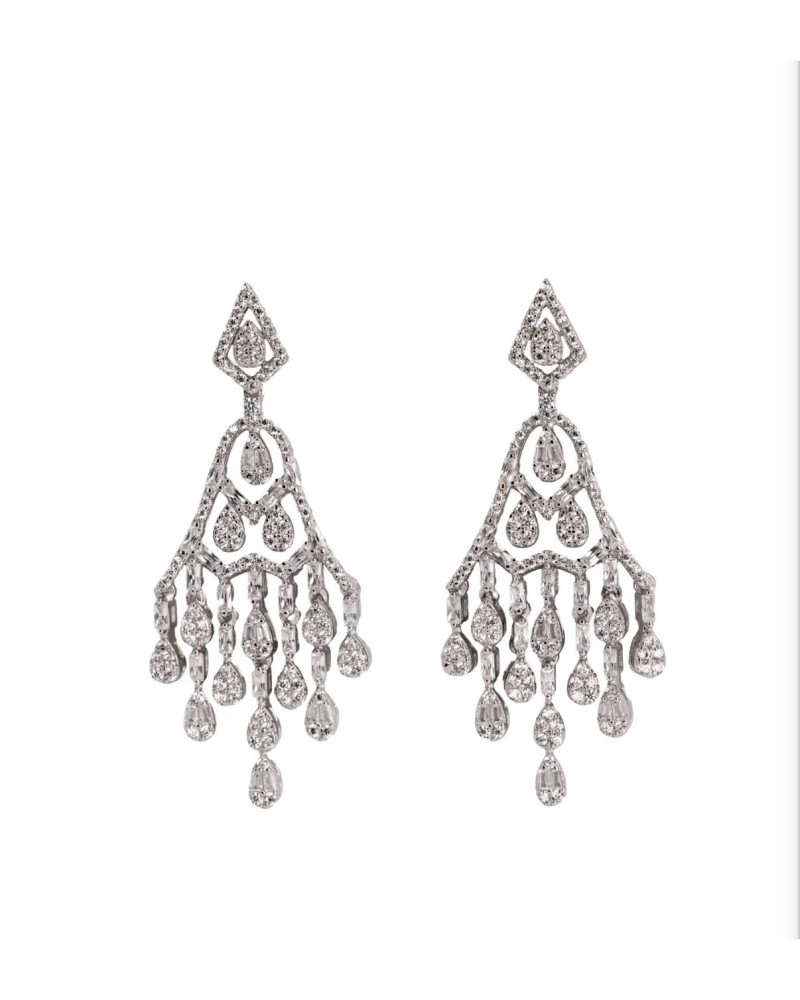 Pendientes novia plata de ley con circonitas