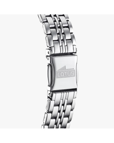 El reloj Lotus 15884/1 para mujer es una pieza impresionante con una caja de acero y cristal mineral, y una correa de acero