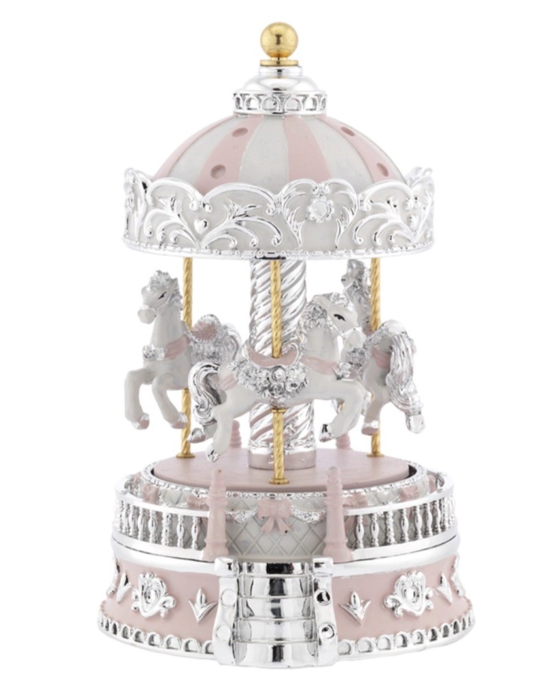 Carrousel musical rosa