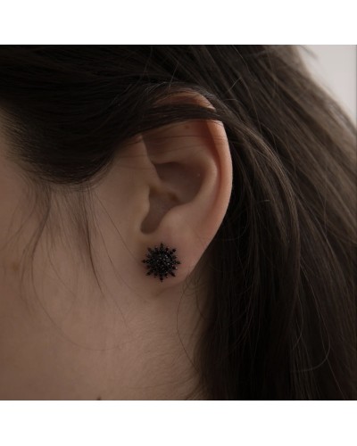 Pendientes solar negro