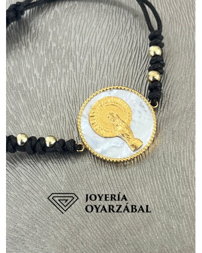 Pulsera Virgen del Pilar Nácar