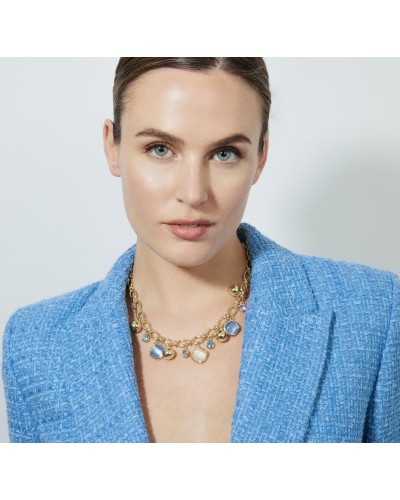 Collar Mankao by Luxenter, collar dorado