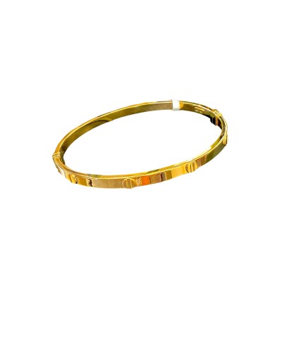 Pulsera Media Caña oro de ley