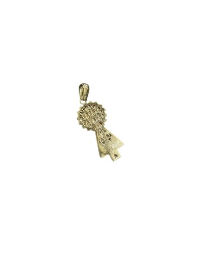 Colgante silueta virgen del Pilar oro de 18 quilates
