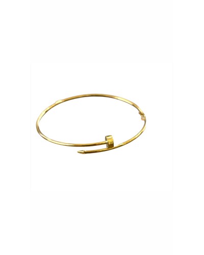 Pulsera Clavo oro de ley