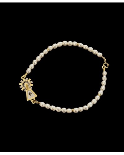 Pulsera Perlas Virgen del Pilar