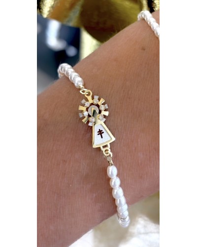 Pulsera Perlas Virgen del Pilar