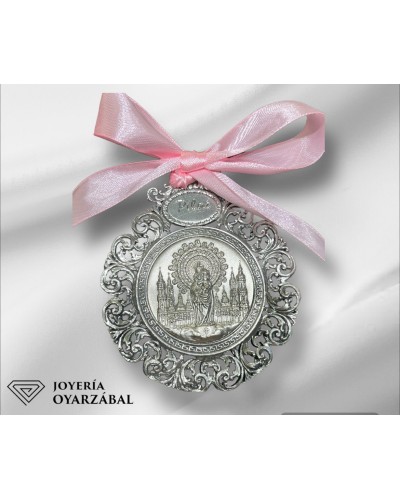 Medalla de Cuna Virgen del Pilar Plata de ley