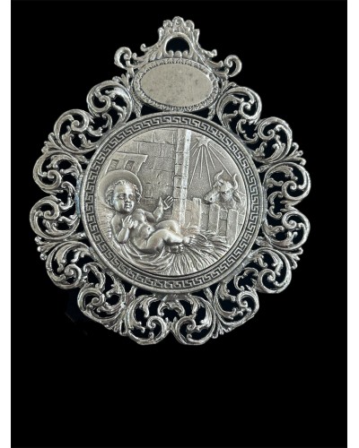 Medalla de cuna Niño en pajas