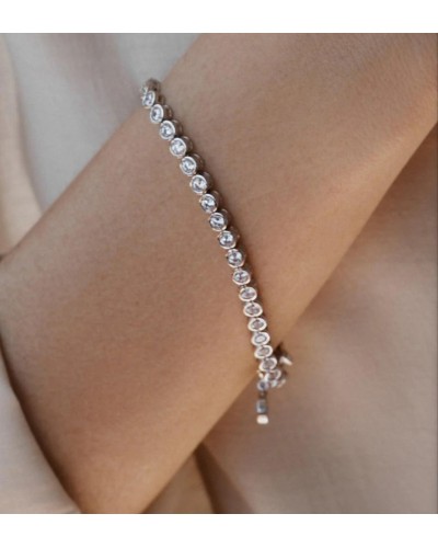 Pulsera Riviere Redonda plata